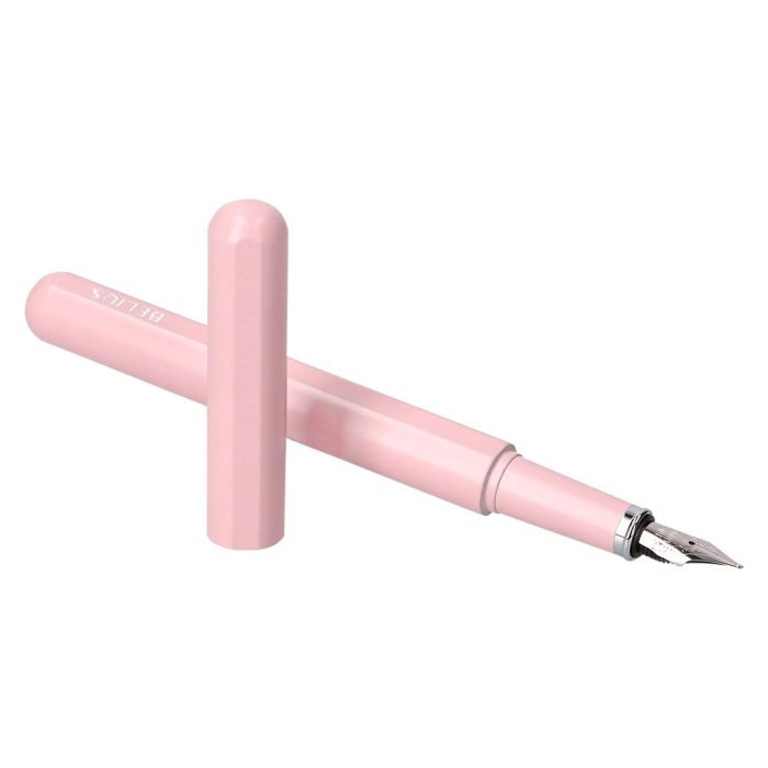 Pluma Y Funda De Similpiel Belius Space B Color Minimalista Rosa Tinta Azul Caja De Diseño 6