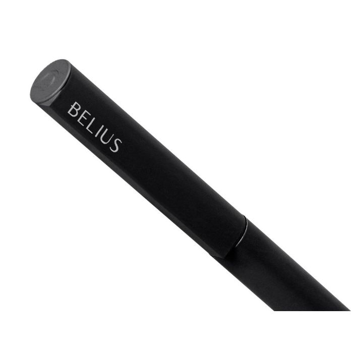 Boligrafo Belius Rocket B Aluminio Color Minimalista Negro Tinta Azul Caja Cilindrica 7