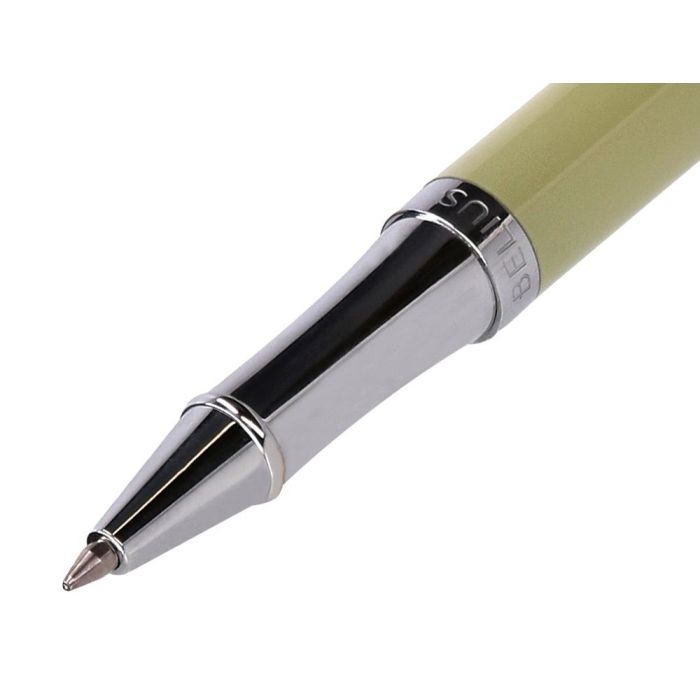 Roller Belius Ink Dreams Aluminio Color Verde Matcha Y Rosa Plateado Frase Interior Tinta Negra Caja De Diseño