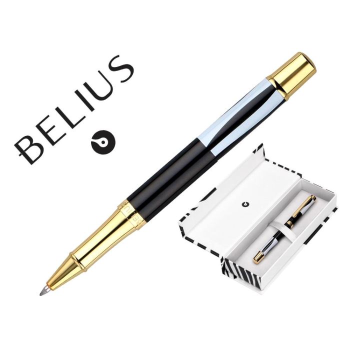 Roller Belius Dualita Cuerpo Blanco Color Negro Tinta Negra Caja De Diseño