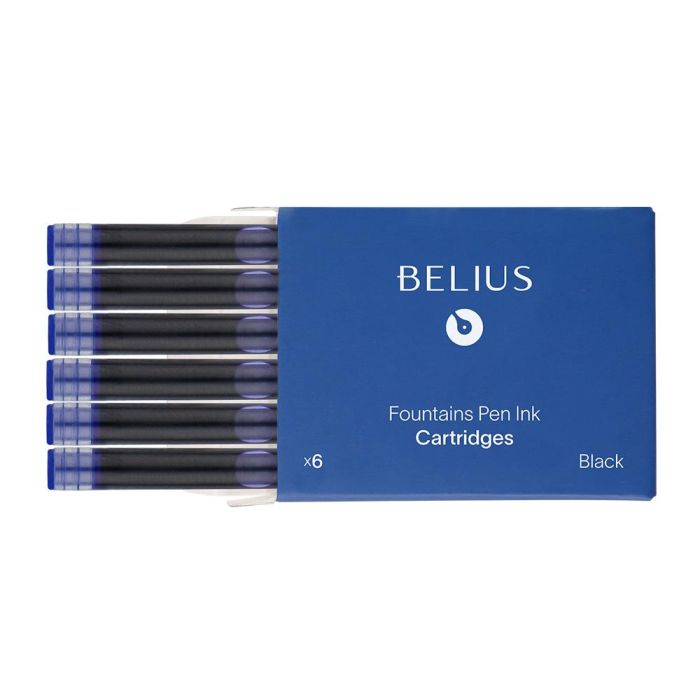 Tinta Estilografica Belius Azul Caja 6 Cartuchos 2