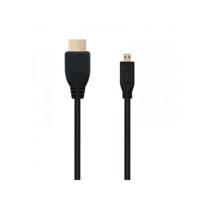 Cable HDMI a Micro HDMI NANOCABLE 10.15.3501 Negro (0,8 m) 1