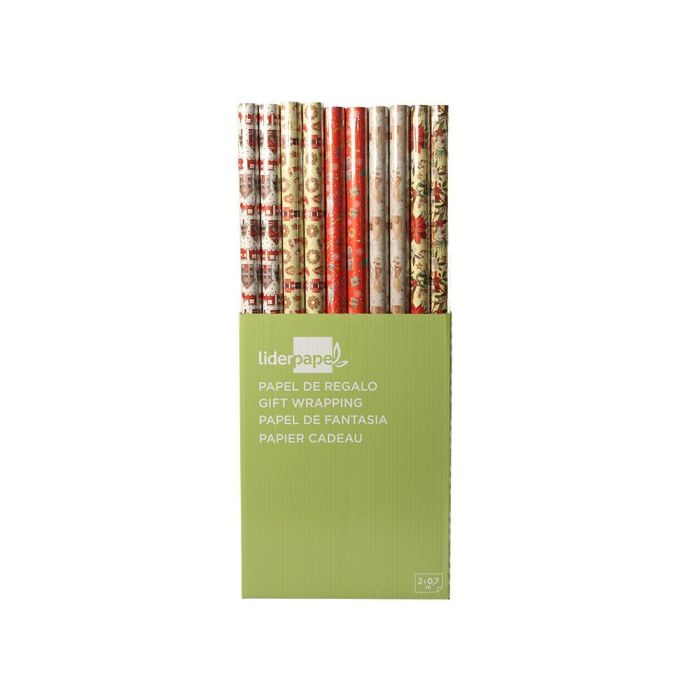 Papel De Regalo Liderpapel Navidad Rollo Ancho 70 cm Longitud 2 Mt Gramaje 60 gr Diseños Surtidos 50 unidades 5 Papel De Regalo Liderpapel Navidad Rollo Ancho 70 cm Longitud 2 Mt Gramaje 60 gr Diseños Surtidos 50 unidades 5