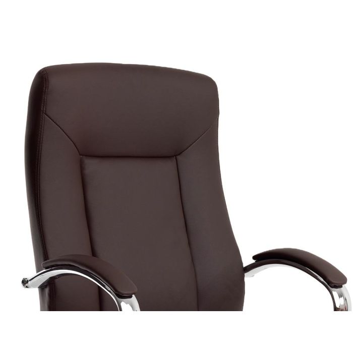 Silla Q-Connect Direccion Vero Na Simil Piel Base Metalica Alt Max 1210 Anc 650 Prof 730 mm Ruedas Premium Color Marron 5