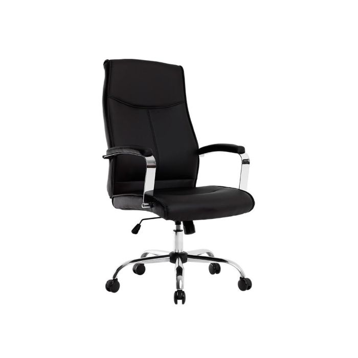 Silla Q-Connect Direccion Mode Na Simil Piel Base Metalica Alt Max 1210 Anc 630 Prof 650 mm Ruedas Premium Color Negro 4