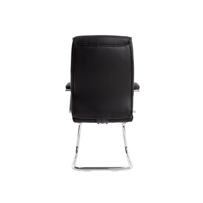 Silla Q-Connect Escritorio Mod Ena Simil Piel Base Metalica Alt Max 1050 Anc 630 Prof 650 Color Negro 6