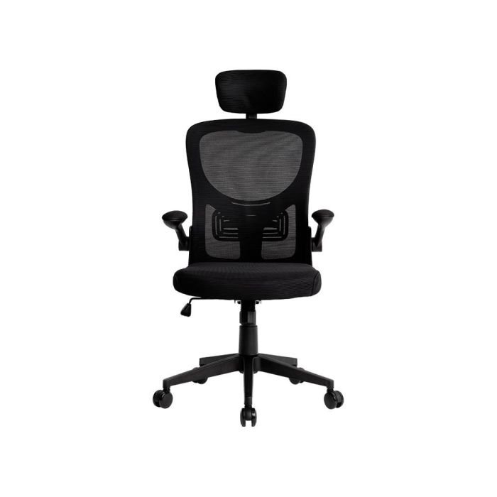 Silla Q-Connect Ergonomica Pal Ermo Malla Base Nylon Alt Max 1300 Anc 610 Prof 600 Ruedas Premium Color Negro