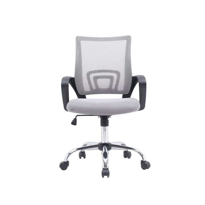 Silla Q-Connect Oficina Siena Malla Base Metalica Alt Max 1000 Anc 560 Prof 570 Ruedas Premium Color Blanco Gris