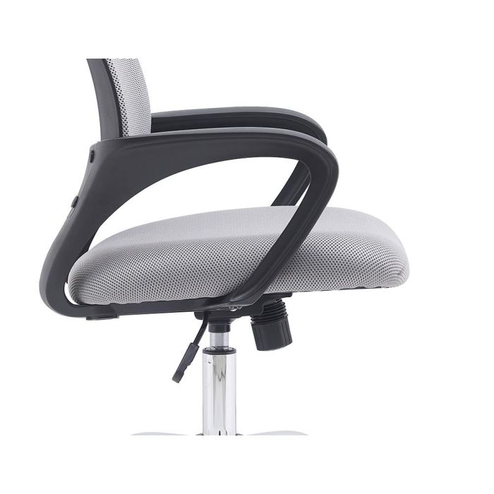 Silla Q-Connect Oficina Siena Malla Base Metalica Alt Max 1000 Anc 560 Prof 570 Ruedas Premium Color Blanco Gris 3