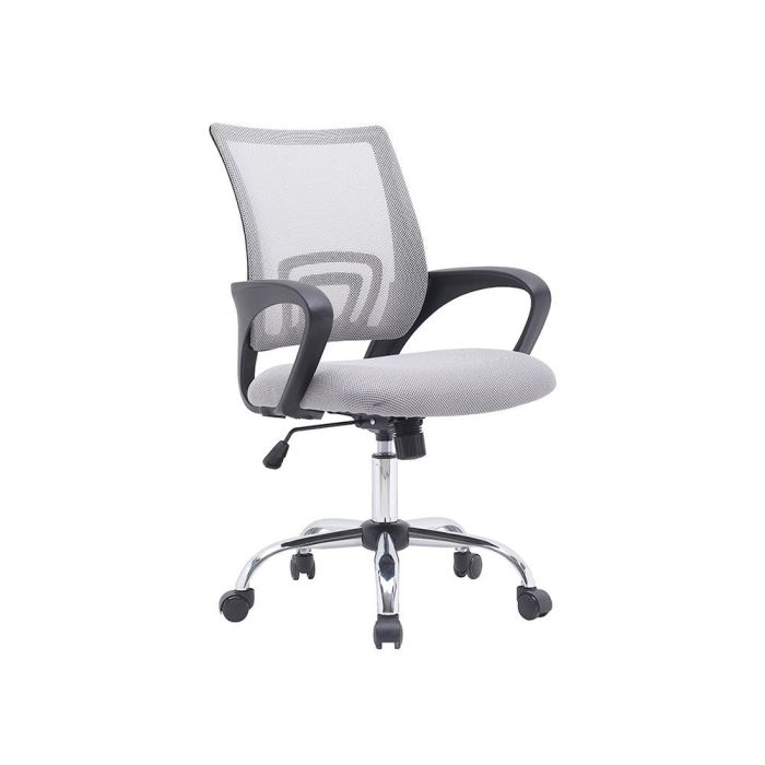 Silla Q-Connect Oficina Siena Malla Base Metalica Alt Max 1000 Anc 560 Prof 570 Ruedas Premium Color Blanco Gris 4