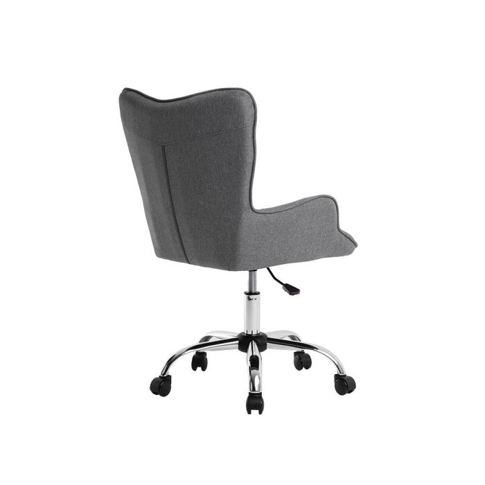 Silla Q-Connect Escritorio Mes Sina Base Metalica Alt Max 960 Anc 570 Prof 620 Ruedas Premium Color Gris 6