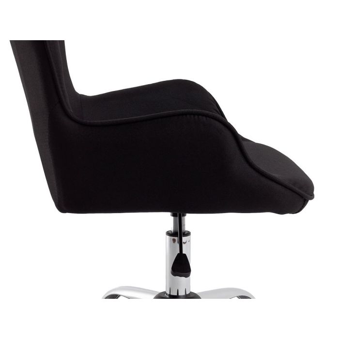 Silla Q-Connect Escritorio Mes Sina Base Metalica Alt Max 960 Anc 570 Prof 620 Ruedas Premium Color Negro 3