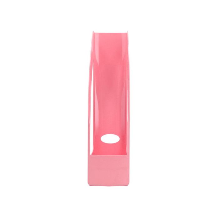 Revistero Plastico Q-Connect Color Rosa Pastel 320x250X80 mm 2