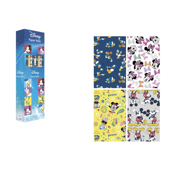 Papel De Regalo Basika Disney Rollo Ancho 100 cm Longitud 3 M Diseños Surtidos Gramaje 50 gr 40 unidades 2