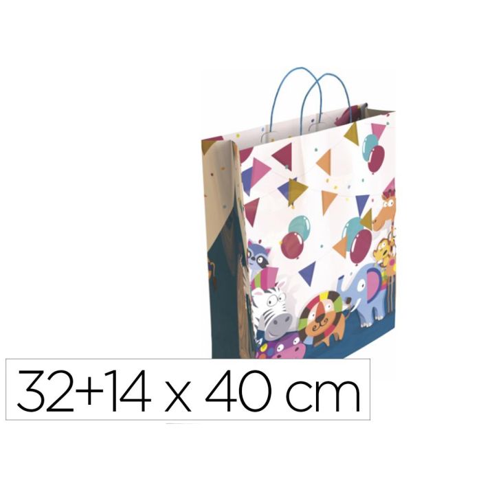 Bolsa Para Regalo Basika Ta2304 L Botella 32+14x40 cm 25 unidades