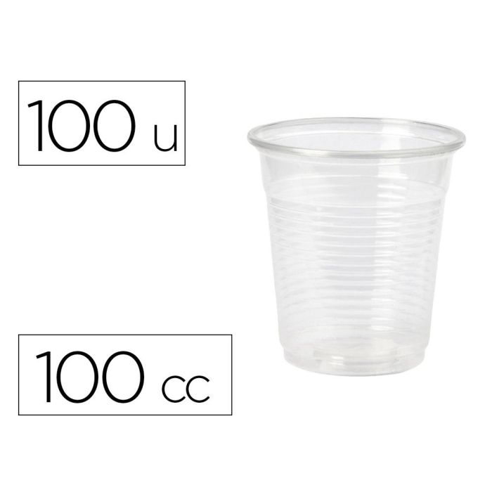 Vaso De Plastico Transparente 100 Cc Paquete De 100 Unidades