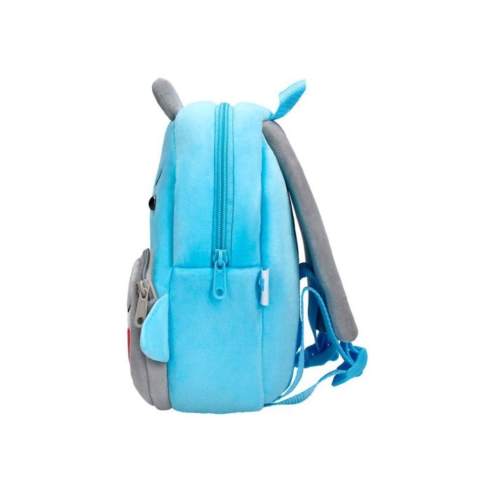 Cartera Preescolar Liderpapel Mochila Infantil Peluche Tiburon 260x100X240 mm 3