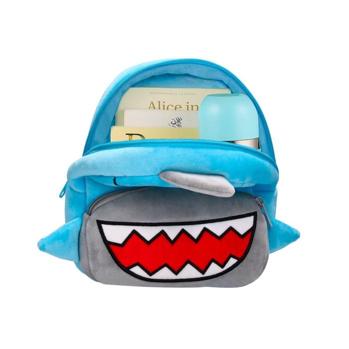 Cartera Preescolar Liderpapel Mochila Infantil Peluche Tiburon 260x100X240 mm 5