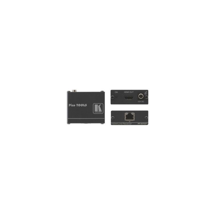 Kramer Electronics PT-572+ extensor audio/video Receptor AV Negro