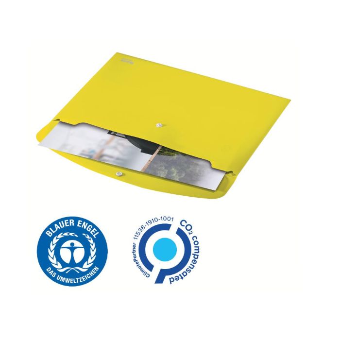 Carpeta Leitz Recycle Portadocumentos Broche Din A4 Polipropileno Amarillo 3