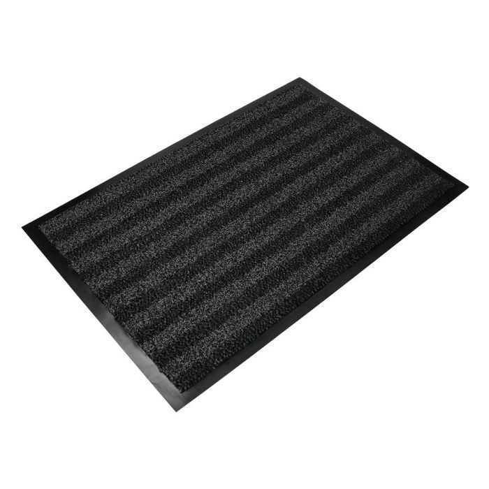 Alfombra Para Suelo Q-Connect Premium Para Interiores Antideslizante Fibra Polipropileno Y Fieltro Gris 60x40 cm 1