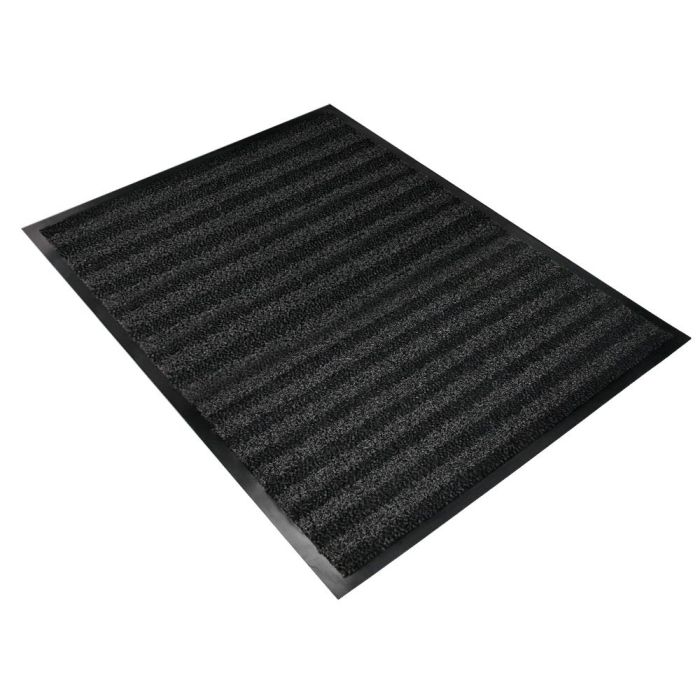 Alfombra Para Suelo Q-Connect Premium Para Interiores Antideslizante Fibra Polipropileno Y Fieltro Gris 90x150 cm 4