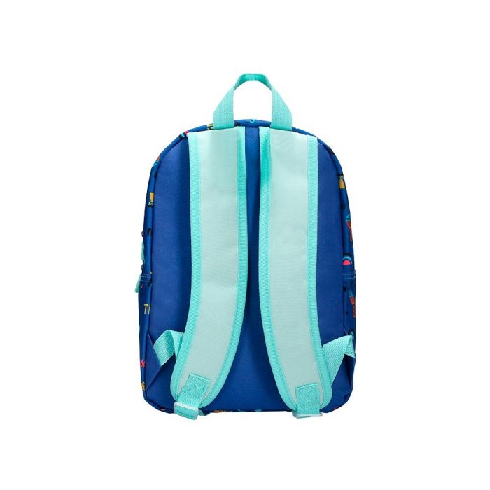 Cartera Escolar Liderpapel Moc Hila Infantil Safari Diseño Cocodrilo Azul Marino 330x100X250 mm 2