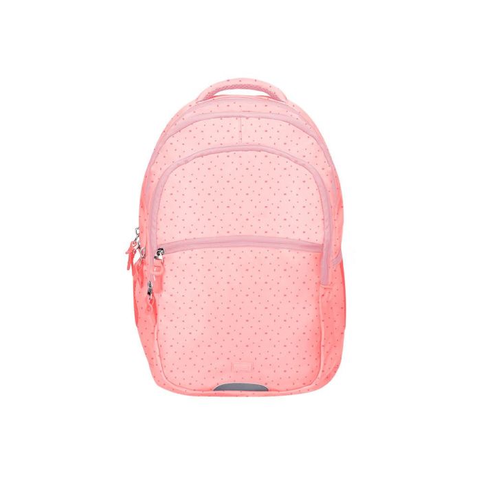 Cartera Escolar Liderpapel Moc Hila Multibolsillo Diseño Rosa 450x145X300 mm