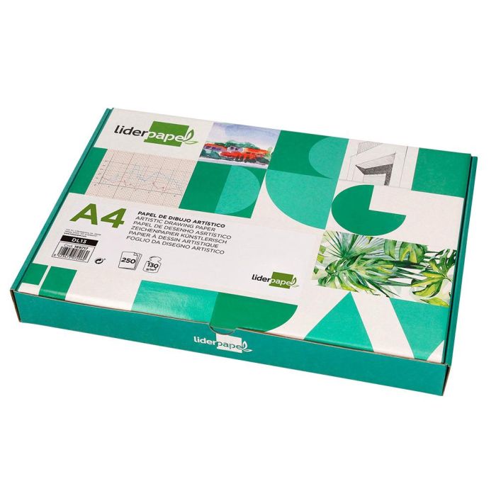 Papel Dibujo Liderpapel 210x297 mm 130 gr Sin Recuadro Din A4 Hoja 250 unidades 2