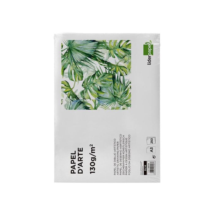 Papel Dibujo Liderpapel 297x420 mm 130 gr Sin Recuadro Din A3 Hoja 250 unidades 1