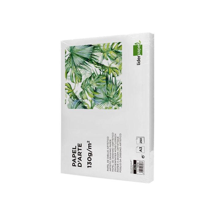 Papel Dibujo Liderpapel 297x420 mm 130 gr Sin Recuadro Din A3 Hoja 250 unidades 2