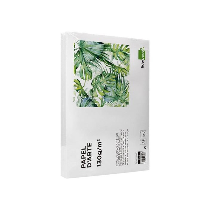 Papel Dibujo Liderpapel 297x420 mm 130 gr Sin Recuadro Din A3 Hoja 250 unidades 3