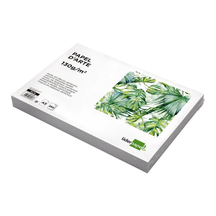 Papel Dibujo Liderpapel 297x420 mm 130 gr Sin Recuadro Din A3 Hoja 250 unidades 4