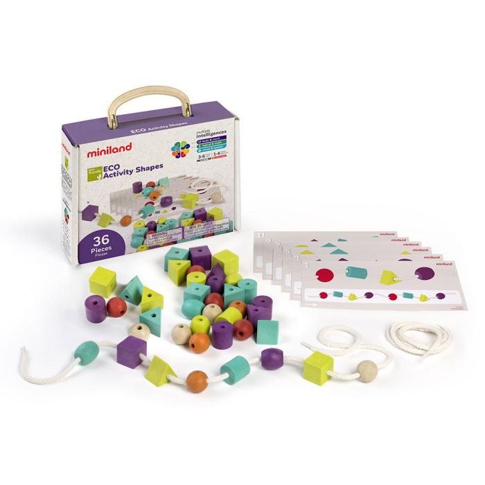 Juego Didactico Miniland Eco Activity Shapes 36 Piezas