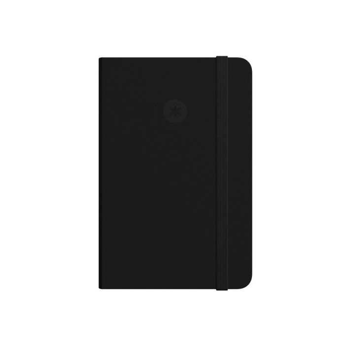 Cuaderno Con Gomilla Antartik Notes Tapa Dura A4 Hojas Lisas Negro 100 Hojas 80 gr Fsc