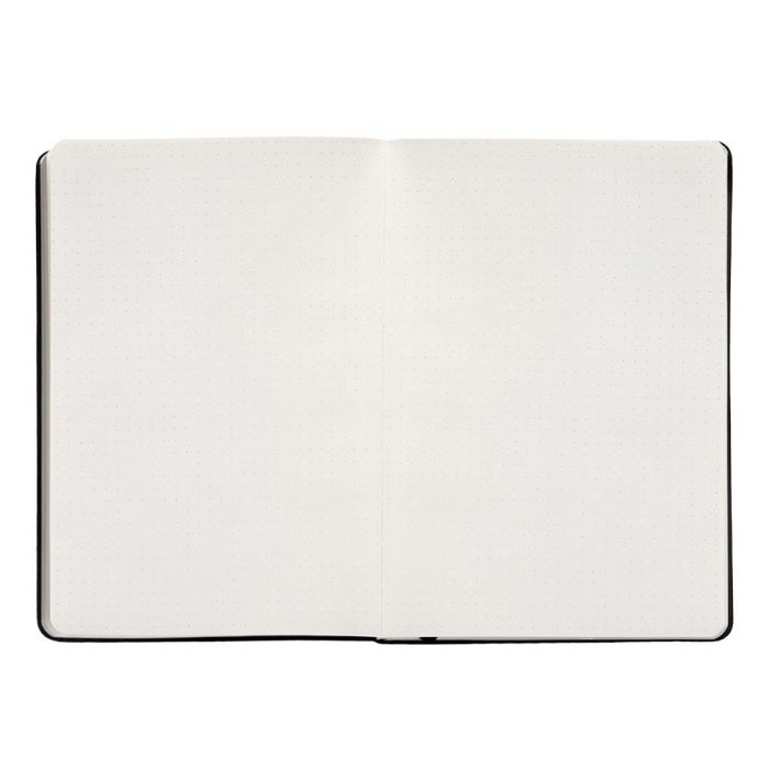 Cuaderno Con Gomilla Antartik Notes Tapa Dura A5 Hojas Puntos Negro 100 Hojas 80 gr Fsc 7