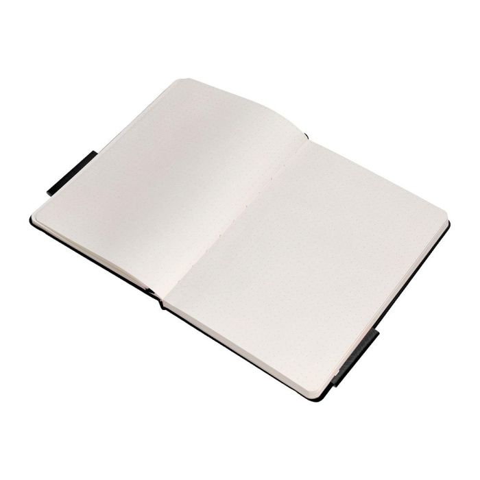 Cuaderno Con Gomilla Antartik Notes Tapa Dura A5 Hojas Puntos Negro 100 Hojas 80 gr Fsc 8