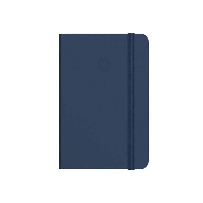 Cuaderno Con Gomilla Antartik Notes Tapa Dura A4 Hojas Rayas Azul Marino 100 Hojas 80 gr Fsc