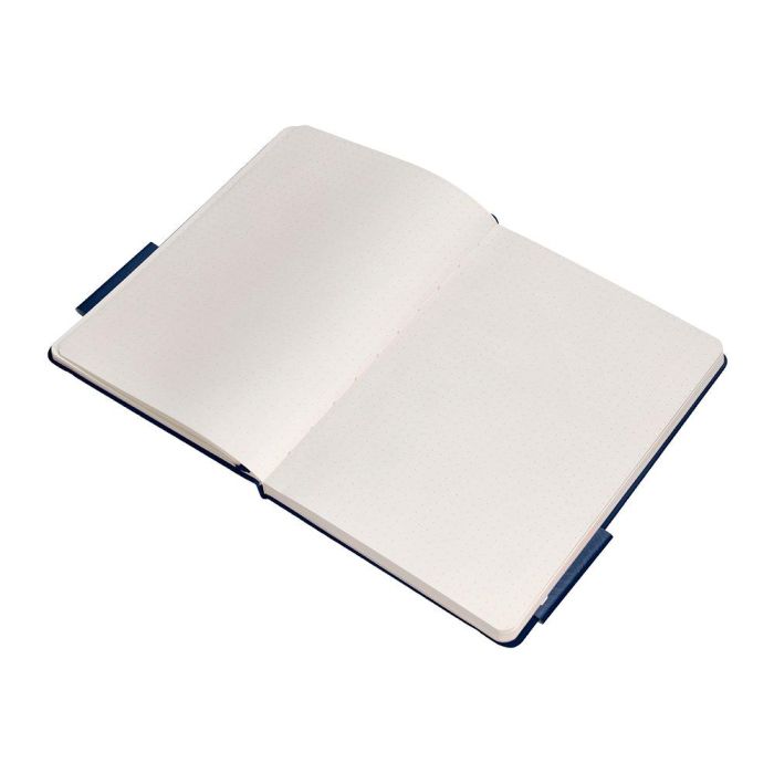 Cuaderno Con Gomilla Antartik Notes Tapa Dura A5 Hojas Puntos Azul Marino 100 Hojas 80 gr Fsc 8