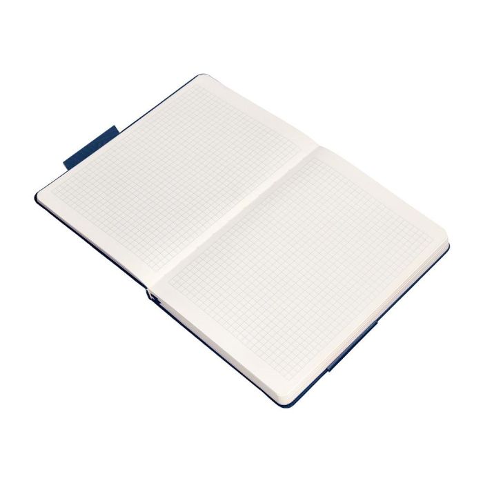 Cuaderno Con Gomilla Antartik Notes Tapa Dura A5 Hojas Cuadricula Azul Marino 100 Hojas 80 gr Fsc 8