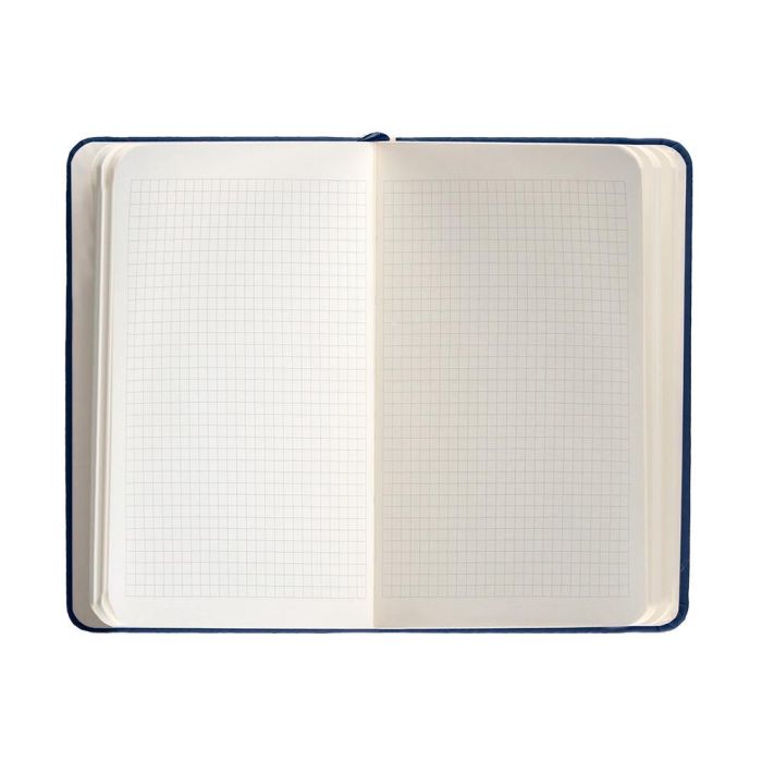 Cuaderno Con Gomilla Antartik Notes Tapa Dura A6 Hojas Cuadricula Azul Marino 100 Hojas 80 gr Fsc 7