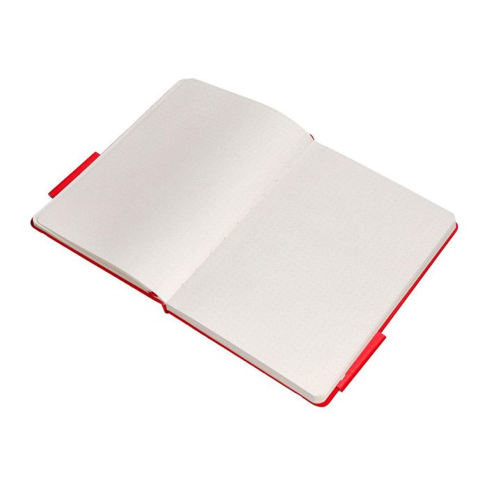 Cuaderno Con Gomilla Antartik Notes Tapa Dura A5 Hojas Puntos Rojo 100 Hojas 80 gr Fsc 8