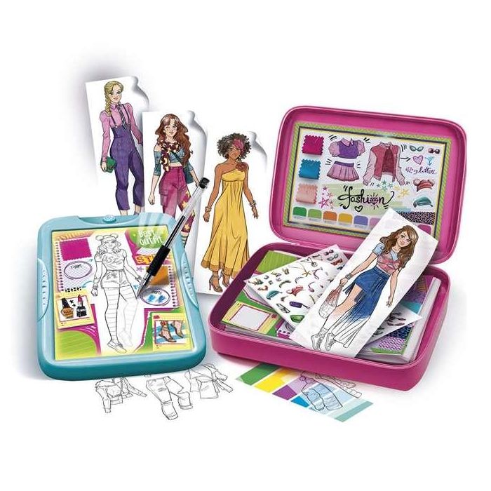 Juego Fashion Designer. Libro de moda para hacer tus deseños. 600 combinaciones. 45.1x31.1x7 cm 5