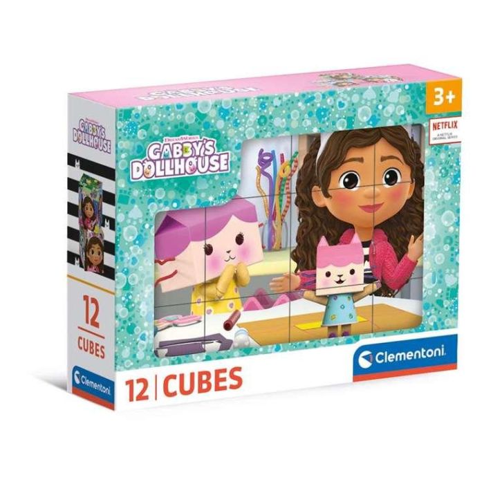 Puzzle Infantil Rompecabezas 12 cubos La Casa de Gabby 2