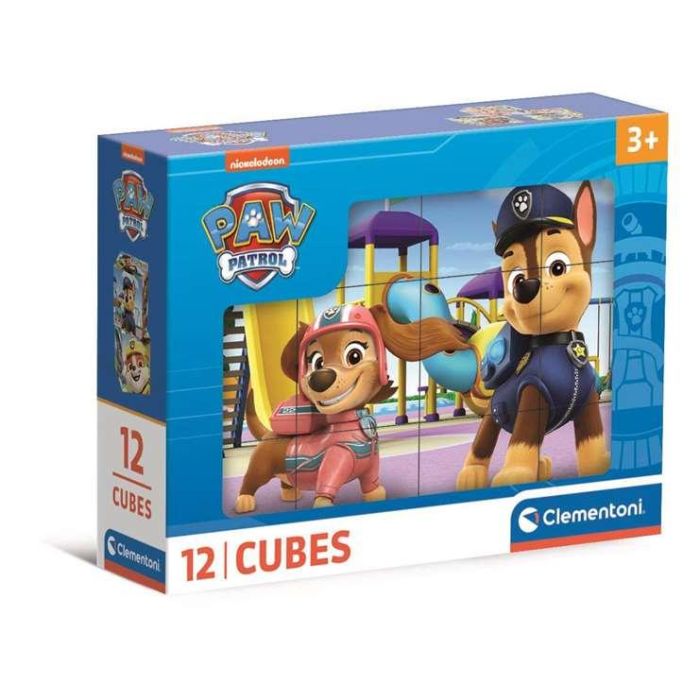 Puzzle infantil rompecabezas 12 cubos paw patrol.