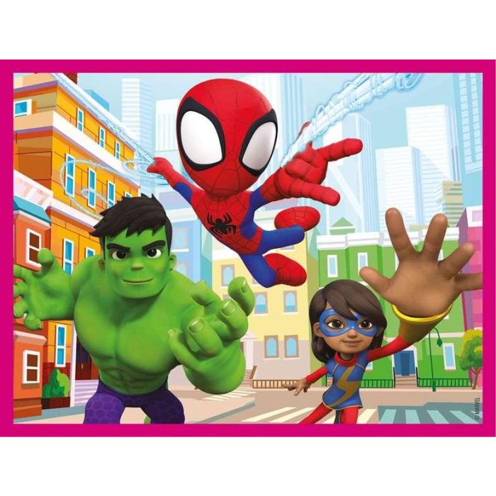 Puzzle Infantil Rompecabezas 12 cubos Spidey And His Amazing Friends 3