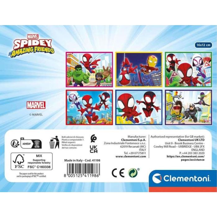 Puzzle Infantil Rompecabezas 12 cubos Spidey And His Amazing Friends 4