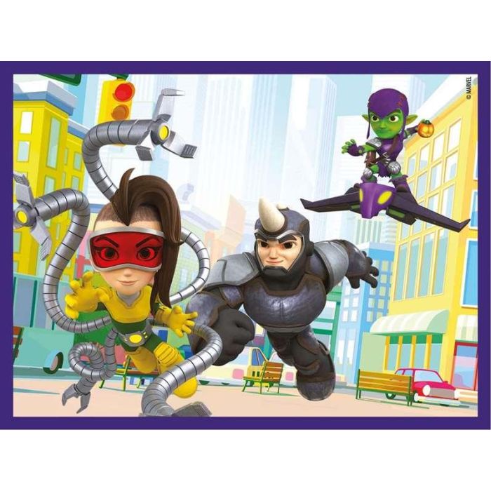 Puzzle Infantil Rompecabezas 12 cubos Spidey And His Amazing Friends 9