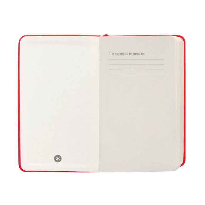 Cuaderno Con Gomilla Antartik Notes Tapa Dura A6 Hojas Lisas Rojo 100 Hojas 80 gr Fsc 6