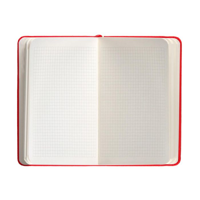 Cuaderno Con Gomilla Antartik Notes Tapa Dura A6 Hojas Cuadricula Rojo 100 Hojas 80 gr Fsc 7